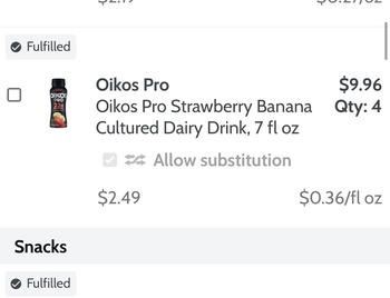 Reseña del consumidor - Seguridad alimentaria ShopRite of Clinton NJ, Walmart Plaza, Clinton, NJ, USA Drank an Oikos Pro 23g strawberry banana dri... foto #1