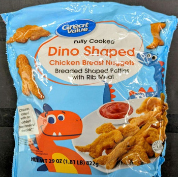 食品召回 Great Value Dino Shaped Chicken Breast Nuggets recalled due to Elevated Lead Levels Update April 6th... 照片 #1