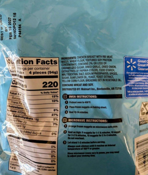 食品召回 Great Value Dino Shaped Chicken Breast Nuggets recalled due to Elevated Lead Levels Update April 6th... 照片 #2