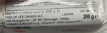 Food Recall Auricchio Taleggio D.O.P Cheese recalled due to Listeria Monocytogenes Tree of Life Canada ULC is re... photo #2