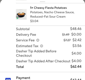 Consumer Review - Food Safety Taco Bell, 2190 South 26th Street, Lafayette, IN, USA Yesterday Taco bell steak This was 2 person or... photo #1