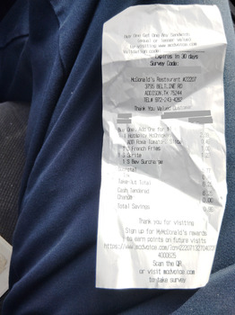 Consumer Review - Food Safety McDonald's, Belt Line Road, Addison, TX, USA I ordered a Spicy Chicken. Small Fry and Small Sprite.... photo #3