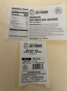 Retiro de alimentos Beef and Pork Products recalled due to Misbranding and Undeclared Allergen Sky Ranch Meat LLC has is... foto #1