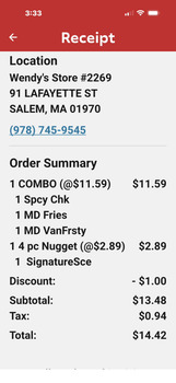 Consumer Review - Food Safety Wendy's, Lafayette Street, Salem, Mass, USA I am an extreme pain. My stomach has been hurting for tw... photo #1