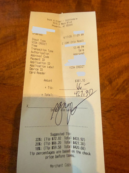 Consumer Review - Food Safety Buck & Rider Scottsdale, East Mayo Boulevard, Phoenix, AZ, USA After lunch at Buck & Rider, I stated... photo #2