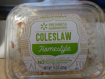 Avaliação do consumidor - Segurança alimentar Walmart Supercenter, South Veterans Parkway, Moultrie, GA, USA Ordered fried chicken and coleslaw sl... foto #1