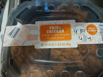 Avaliação do consumidor - Segurança alimentar Walmart Supercenter, South Veterans Parkway, Moultrie, GA, USA Ordered fried chicken and coleslaw sl... foto #2