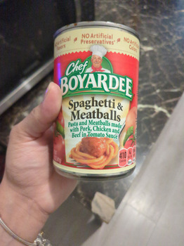 Consumer Review - Food Safety Chef Boyardee. Woodhaven, Queens, NY, USA I gave my son spaghetti & meats balls & about 3 hours late... photo #2