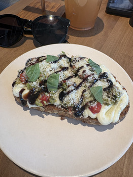 Consumer Review - Food Safety Flower Child, South Novus Place, Tempe, AZ, USA Had the French dip and Mediterranean bruschetta for... photo #1