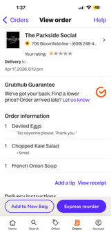Consumer Review - Food Safety The Parkside Social, Bloomfield Avenue, Verona, NJ, USA I ordered takeout food, a kale salad and bec... photo #1