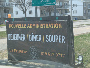 Consumer Review - Food Safety Friterie 1155 (La), Chemin de Montréal Ouest, Gatineau, QC, Canada Last night (Wednesday April 22nd)... photo #1