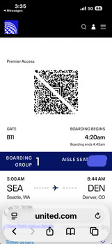 消费者评论 - 食品安全 United Airlines From Seattle to Denver Flight from SEA to Denver on Monday 4/27/2026 then again on W... 照片 #2