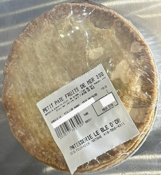 Food Recall Patisserie Le Ble D'Or Various Pâtés recalled due to Undeclared Allergens Le blé d'or, boulangerie e... Foto #1