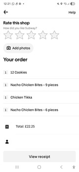 Consumer Review - Food Safety Subway, Newtownards, UK We got the nacho chicken bites, myself and my daughter and we have food pois... photo #1