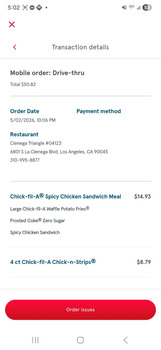 Reseña del consumidor - Seguridad alimentaria Chick-fil-A, 6801 S La Cienega Blvd, Los Angeles, CA 90045, USA My husband and I ordered food from c... foto #2