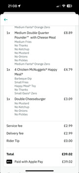 Reseña del consumidor - Seguridad alimentaria McDonald's, Friary Street, Guildford, UK My self and my daughter had chicken strips and chicken nugg... foto #2