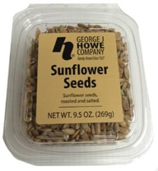 Reclame de Alimentos George J. Howe Co. Sunflower Seeds recalled due to Undeclared Cashews George J. Howe Co. of Grove Ci... foto #3