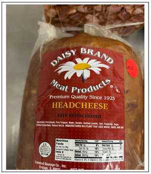 نذكر الطعام Public Health Alert for Headcheese Deli Meat Products Due to Listeria Contamination Crawford Sausage... صورة فوتوغرافية #2
