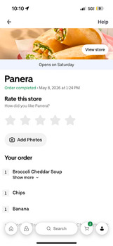 Avis du consommateur - Sécurité alimentaire Panera Bread, South 27th Street, Milwaukee, WI, USA I was struggling with tooth pain so I was in a s... photo #2