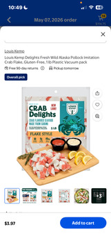 مراجعة المستهلك - سلامة الغذاء Walmart Supercenter, North Lee Street, Forsyth, GA, USA I opened a fresh pack of louis kemp crab del... صورة فوتوغرافية #2