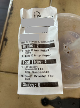 مراجعة المستهلك - سلامة الغذاء Taco Bell, 1820 U.S. 1, St. Augustine, FL 32084, USA Pedimos comida  pero la soda sabia medio raro n... صورة فوتوغرافية #2