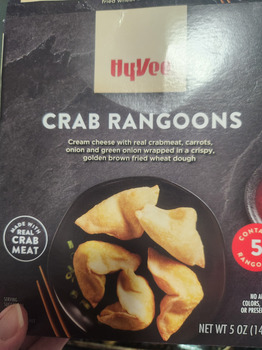 Consumer Review - Food Safety Corydon Store, West Jefferson Street, Corydon, IA, USA Last night, sick today Hyvee frozen crab rang... photo #2