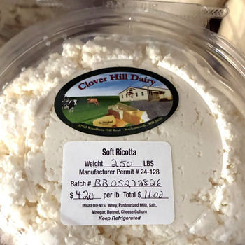 Rappel d'aliments Clover Hill Dairy Requesón/Soft Ricotta Cheese products recalled due to Listeria Clover Hill Dairy h... photo #2