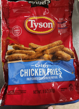 Avis du consommateur - Sécurité alimentaire Dollar General, Hwy 20, Florence, AL, USA Frozen Tyson crispy chicken fries. Cooked in oven, ate got... photo #2