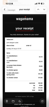 消费者评论 - 食品安全 wagamama york designer outlet, Saint Nicholas Avenue, York, UK 13:20 24/05/2016 Confirmed campylobac... 照片 #2
