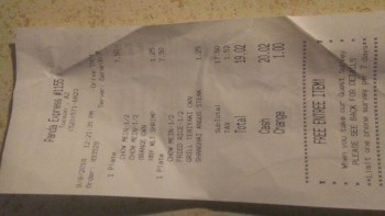 Consumer Review - Food Safety Panda Express, East Golf Links Road, Tucson, AZ, USA Today my daughter and i went to eat at panda ab... photo #2