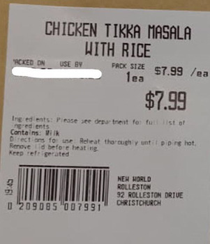 Reclame de Alimentos NW Kitchen Deli Meals recalled due to Glass Contamination New World Greymouth and New World Rollesto... foto #2