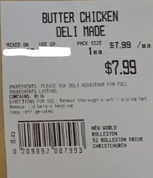 Reclame de Alimentos NW Kitchen Deli Meals recalled due to Glass Contamination New World Greymouth and New World Rollesto... foto #3