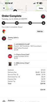 Consumer Review - Food Safety Jimmy John's, Coffee Road, Bakersfield, CA, USA I had the beach club on June 2, 2026 and had severe... photo #3