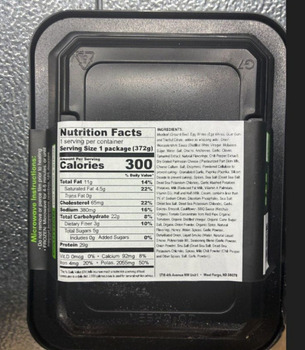 Food Recall Frozen Meatloaf Products recalled due to Misbranding and Undeclared Allergens Power Plate Meals, LLC... Foto #2