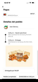 تقرير سلامة الغذاء للمستهلك Popeyes Louisiana Kitchen, Jonestown Road, Harrisburg, PA, USA Hice un pedido en popeye por Uber eat... صورة فوتوغرافية #5