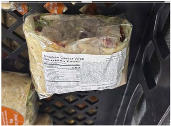 نذكر الطعام Ready-To-Eat Chicken Caesar Wrap Products recalled due to Listeria Contamination Taher, Inc. has iss... صورة فوتوغرافية #2