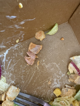 Verbraucherbewertung – Lebensmittelsicherheit Subway, Wragby Road, Lincoln, UK I ordered a chicken Tikka salad yesterday and found raw uncooked ch... Foto #2
