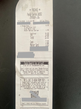 Consumer Review - Food Safety Panda Express, Lakeview Parkway, Rowlett, TX, USA I became very sick after eating my food at Panda E... photo #2