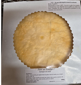 Food Recall Création Madeleine SENC Quiche and Various Pâtés recalled due to Undeclared Allergens Création Madel... photo #4