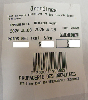 Food Recall Grondines and Lachevrotière Cheeses recalled due to Staphylococcus Aureus Fromagerie Des Grondines h... photo #2
