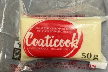 Retiro de alimentos Coaticook White Cheddar Cheeses recalled due to Listeria Contamination Laiterie de Coaticook Limitée... foto #2