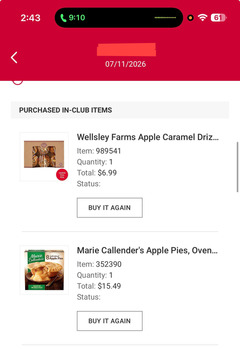 Verbraucherbewertung – Lebensmittelsicherheit BJ's Wholesale Club, Division Street, Derby, CT, USA Marie Calenders Apple pie caused nausea vomitin... Foto #2