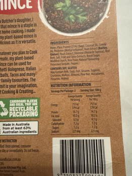 Reseña del consumidor - Seguridad alimentaria Hellofresh Perth Warehouse, Pilatus Street, Jandakot WA, Australia Made this meal kit with plant bas... foto #2