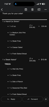 Consumer Review - Food Safety Texas Roadhouse, Metcalf Avenue, Overland Park, KS, USA Date of Food Purchase: August 20, 2026 Resta... photo #2