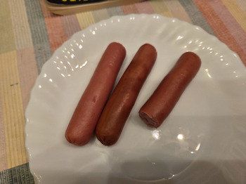 تقرير سلامة الغذاء للمستهلك Lidl, Vojislava Ilića, Belgrade, Serbia I bought AIA sousages, small blue, gluten free, pack. It sme... صورة فوتوغرافية #2