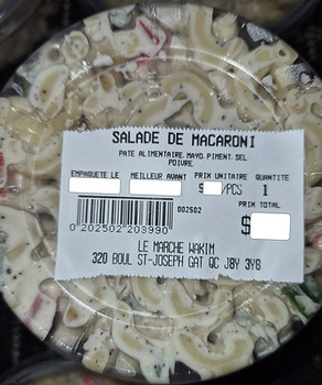 Food Recall Le Marché Wakim various prepared foods recalled due to Undeclared Allergens Le Marché Wakim, based i... photo #4