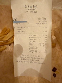 Consumer Review - Food Safety Rax, 3189 U.S. 421, Harlan, Harlan, KY, USA Saturday 8th September I was hospitalized because of it... photo #2