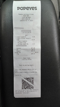 مراجعة المستهلك - سلامة الغذاء Popeyes Louisiana Kitchen, 103rd Street, Jacksonville, FL, USA Order placed: 2:48 pm Did not make it... صورة فوتوغرافية #3