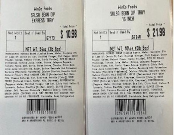 Food Recall WinCo Foods Salsa Bean Dip Trays recalled due to Potential Pest Inclusion WinCo Foods LLC is recalli... Foto #2