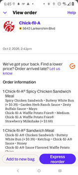 Consumer Review - Food Safety Chick-fil-A Delivery, Lankershim Boulevard, North Hollywood, CA, USA October 2nd. I was the only one... photo #2